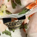 Womens large cover up sheet kimono summertime lightweight spring floral pattern Orange Photo 2