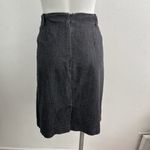 Sandro Denim Jean Knee Pencil Skirt  Designer Washed Black Size 12 cotton Photo 3