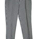 Nine West Houndstooth Straight Leg Pants Womens 8 Black White Classic Workwear Photo 0