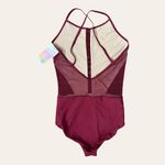 NWT BalTogs Burgundy Mesh Cutout Cami Ballet Leotard Medium Red Photo 1
