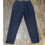 People Tree People Tree Women's Fionn Trousers Pants Navy Size 10 Organic Cotton Blue Photo 3
