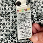 Dalia Collection  Large Polka Dot V-neck Front Pocket Blouse Large Photo 10