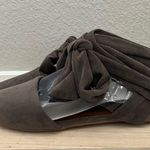 Bamboo  Taupe Sequel Faux Suede Pointed Toe Lace Up Flat 7 Photo 3