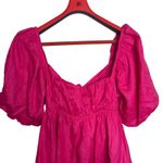 Showpo AMALIE THE LABEL . HAMYYA LINEN TIE BACK PUFF SLEEVE MINI LINEN DRESS 16 Photo 4