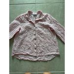 Habitat Shirt Womens Small Pink White Gingham Coastal Casual Preppy Beachy Photo 2