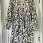 Jessica Simpson  Blue and White Patterned Women's Tiered Dress Photo 2
