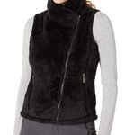Mountain Khakis Wanderlust Fleece Vest M Zip Black Fuzzy Assymetric Moto Size M Photo 1