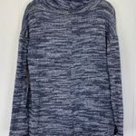 Aerie Blue Space Dye Cowl Neck Long Sleeve Tee XS Photo 1