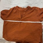 Madewell  burnt orange Shirt Medium‎ Photo 5
