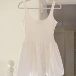 Mango MNG Cotton Bubble Skirt Mini Dress in Natural White Size 2 Photo 8