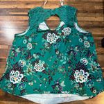 Daniel Rainn  Floral Lace Tank Top Sleeveless Green Casual Blouse‎ 2X Photo 5