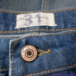 Free People NEW  paint‎ splatter raw hem cropped Maggie straight jeans, 31 Photo 14