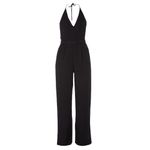 PINKMINK Take Care Backless Halter Neck Jumpsuit in Black size medium Photo 4