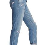 Paige Jimmy Jimmy Ankle Boyfriend Eye Embroidered Jeans Size 27 Photo 1