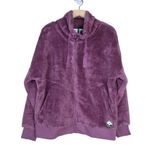 Spyder Womens L Bailey Faux Shearling Jacket in Tulipwood Purple NEW Photo 1