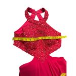 Betsy and Adam Red Rhinestone Halter Evening Gown Formal Dress - Size 4 Photo 6