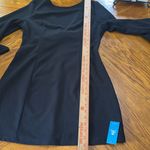 Cupshe  Black Boatneck Long Flared Sleeve Mini Dress Photo 8