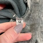 Vintage Havana  Grey Waffle Knit Hooded Sweatshirt Photo 6