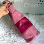 Coach NWT Rugby Stripe Pink Leather Duffle Crossbody Shoulder Bag F13357 Photo 3