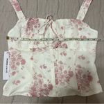 Princess Polly NWT Pink & White Floral Modern Girl Corset Top Photo 4
