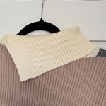 Hem & Thread NWT Colorblock Fringe Turtleneck Sweater, Medium Photo 9