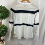 Tail White & Black Striped Long Sleeve Sport Athletic Top M Size M Photo 1