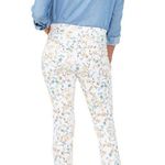 NYDJ NWT  Floral Ankle Slit Crop Skinny Jeans Photo 3