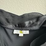 Kumi Kookoon 100% Silk Black Midi Slip Cocktail Romantic Strappy Dress SZ Large Photo 4