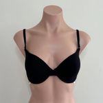 Tommy Hilfiger Microfiber Padded Push Up Bra in Black Size 34C Photo 6