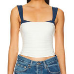 Free People  2‎ Tone Tank in White Combo NWT size Medium Photo 0
