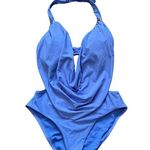 Bar III Core Solids Cowl Cutout Periwinkle Purple Monokini One Piece Swim NWT S Photo 1