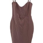 Nookie  Allure Midi Dress Bodycon Sweetheart Corset Spaghetti Strap Pink Small Photo 0