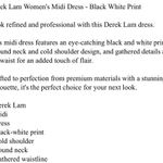 Nwot 10 Crosby Derek Lam Chevron dress Black Size 8 Photo 9