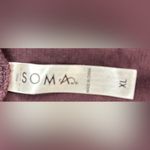 Soma XL Long Sleeve Ribbed Red Brick Top Photo 5