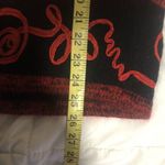 Tony Lambert Sweater Womens Small Red Black Embroidered Wool Angora Silk Holiday Photo 5