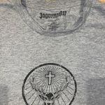 jagermeister deer logo gray and black t shirt Size XL Photo 3