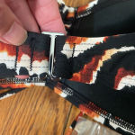 DKNY  Bandeau‎ Tie-Front Bikini Top Swimsuit animal print size M NWT Photo 6