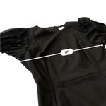 Calvin Klein Classic Black Dress with semi sheer pleated short sleeves Size 8 Photo 8