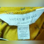 Lucky Brand - Women Square Neck Floral Top Mustard Yellow Size XL Photo 5