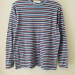 Urban Outfitters  Striped Thermal Pullover Top Sz Small Photo 2
