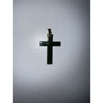 Grade A‎ Natural JADE Green Jadeite Cross Pendant 18K Gold Photo 1