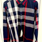 Burberry  Women’s Check Print Button Down Photo 0