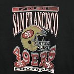 San Francisco 49ers Football NFL Helmet Crewneck Sweater M  Photo 1