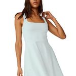 Beyond Yoga NWT  Charmed Mini Dress in Tropical Water Blue Photo 0