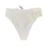 ANDIE NWT  Swim The 90s High Waisted Embroidered Bikini Bottom L Coconut #3234 Photo 13