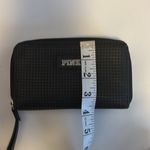 PINK - Victoria's Secret PINK BY VICTORIA SECRET Black Perforated Wallet/Wristlet Small and Chic Photo 5