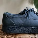 Clarks Lilia Lola nubuck ortholite insole black leather lace up sneakers Photo 6