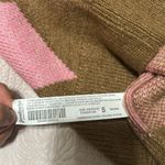 Stradivarius New without tags  check knitted vest in pink and brown Photo 7