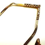 Avon Gold Tone Herringbone Chain Chevron V Photo 6