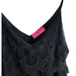 Pookie And Sebastian Ruffle Tiered Lace Dress Size Small Like New Cocktail Dress Black Photo 2